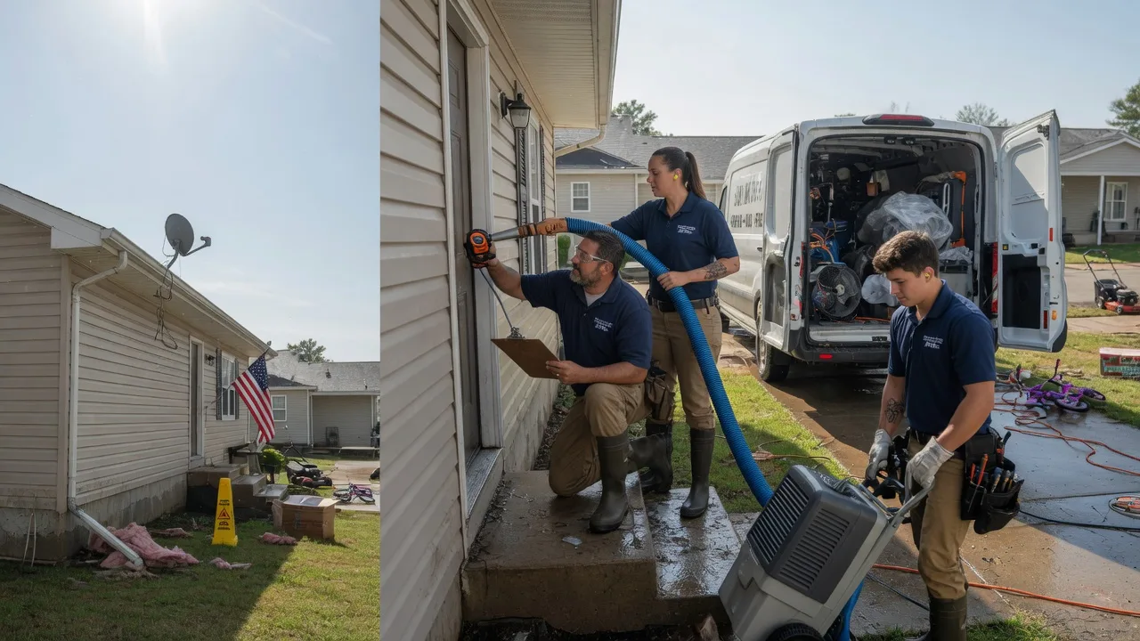 Ceiling Water Damage Restoration in Lucerne, MO near me
